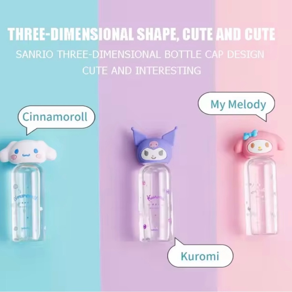 MINISO x Sanrio My Melody Kuromi and Cinnamonroll Mini Travel Bottles - Picture 7 of 7